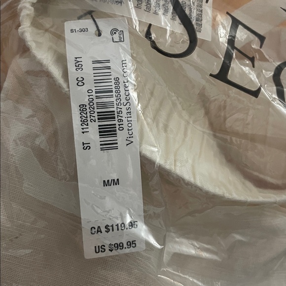 🆕 VICTORIA'S SECRET SWIM CS BEACHWEAR LINEN LACE-TRUM COVER-UP PANTS M 8-10 - Picture 13 of 16